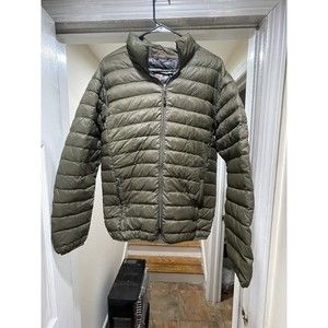 Hawke & Co. Women's Quilted Duck Down Puffer Jacket Packable Nylon Size S